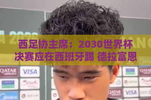 西足协主席:2030世界杯决赛应在西班牙踢 德拉富恩特继续任主帅 西足协主席:2030世界杯决赛应在西班牙踢 德拉富恩特继续任主帅